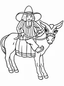 Wild West kleurplaat 4